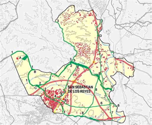 mapa vias pecuarias