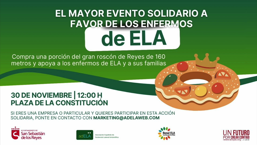 Imagen Domingo 30 de noviembre: roscón gigante en Sanse en solidaridad con...