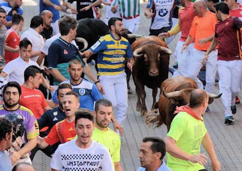 Imagen Los corredores cogieron asta en Real y Estafeta.