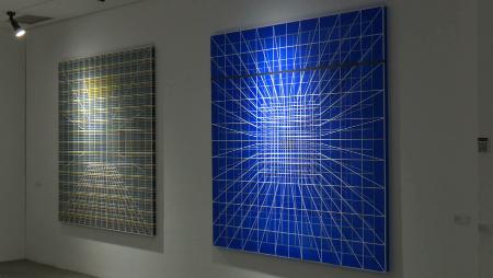 Imagen “Dispersión cromática” con el artista Pedro María Asensio en la galería...