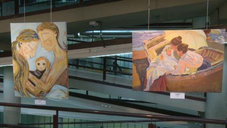 Imagen ASCAC expone sus pinturas por el Día de la Mujer en el Centro Claudio...