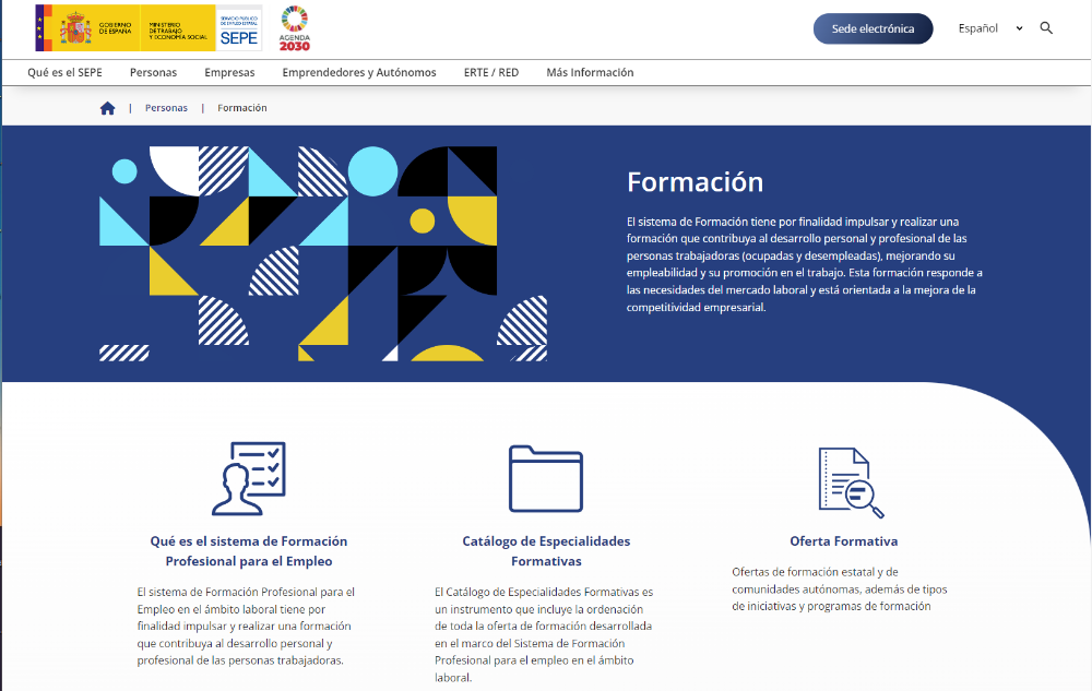 Imagen Formación profesional para el empleo