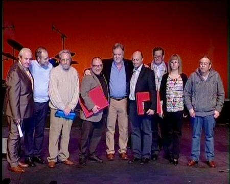 Imagen Pepe Viyuela y la Banda de Música de Sanse reciben los XX Premios Pedro...