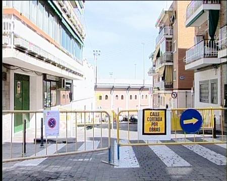 Imagen Obras de mejora en la calle Bilbao de Sanse, junto a la Plaza de Toros