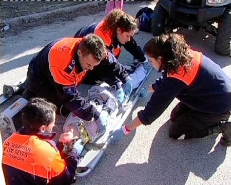 Imagen Simulacro conjunto de Protección Civil y el Hospital 12 de Octubre en...