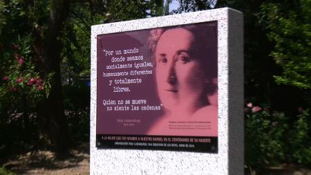 Imagen Un monolito para conmemorar el centenario de la muerte de Rosa Luxemburgo
