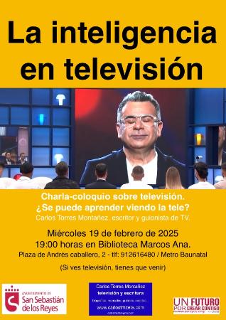 2025-02-19 Cartel Charla coloquio sobre televisión